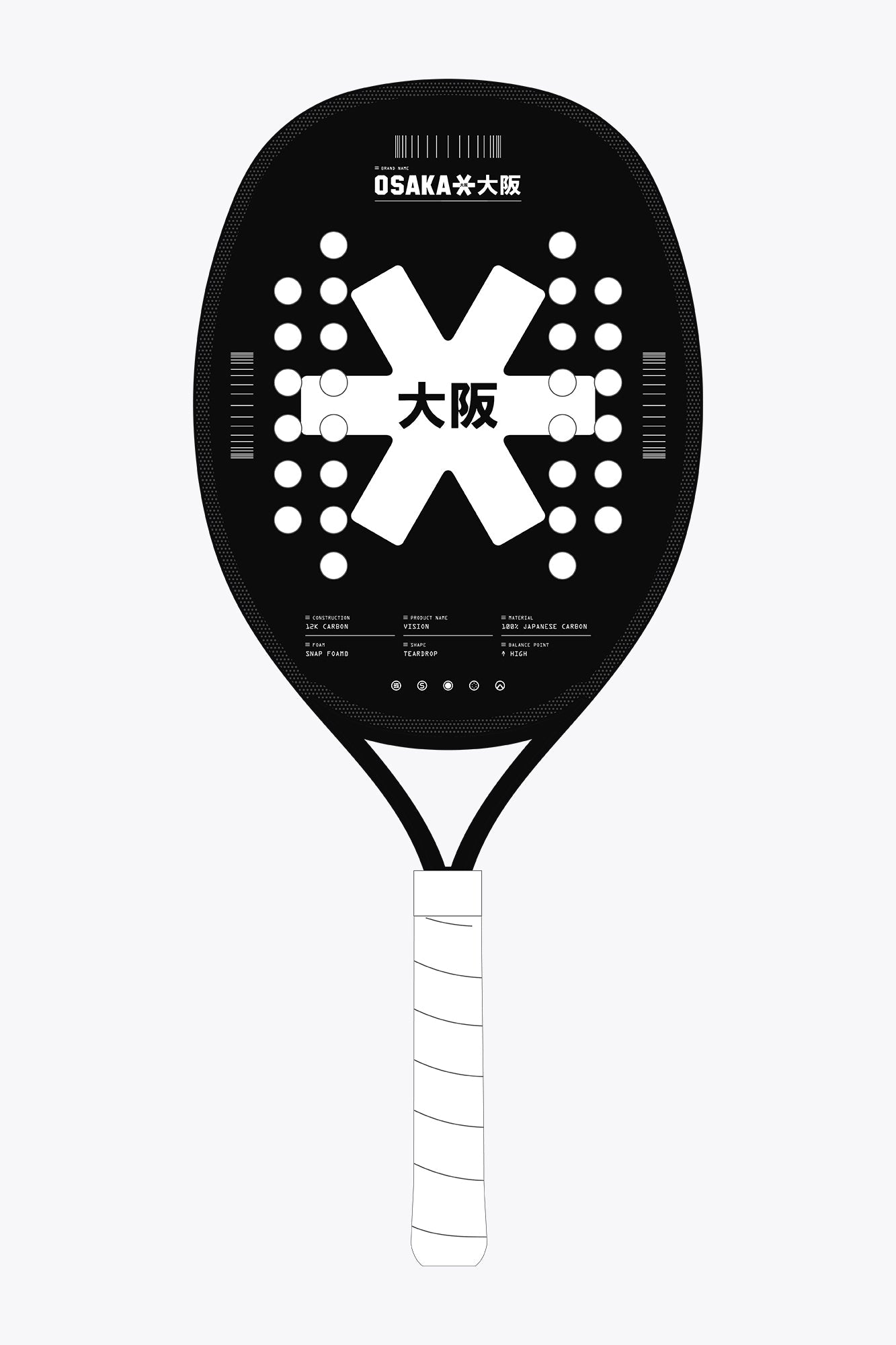 Osaka Beach Tennis Racket - Vision | White