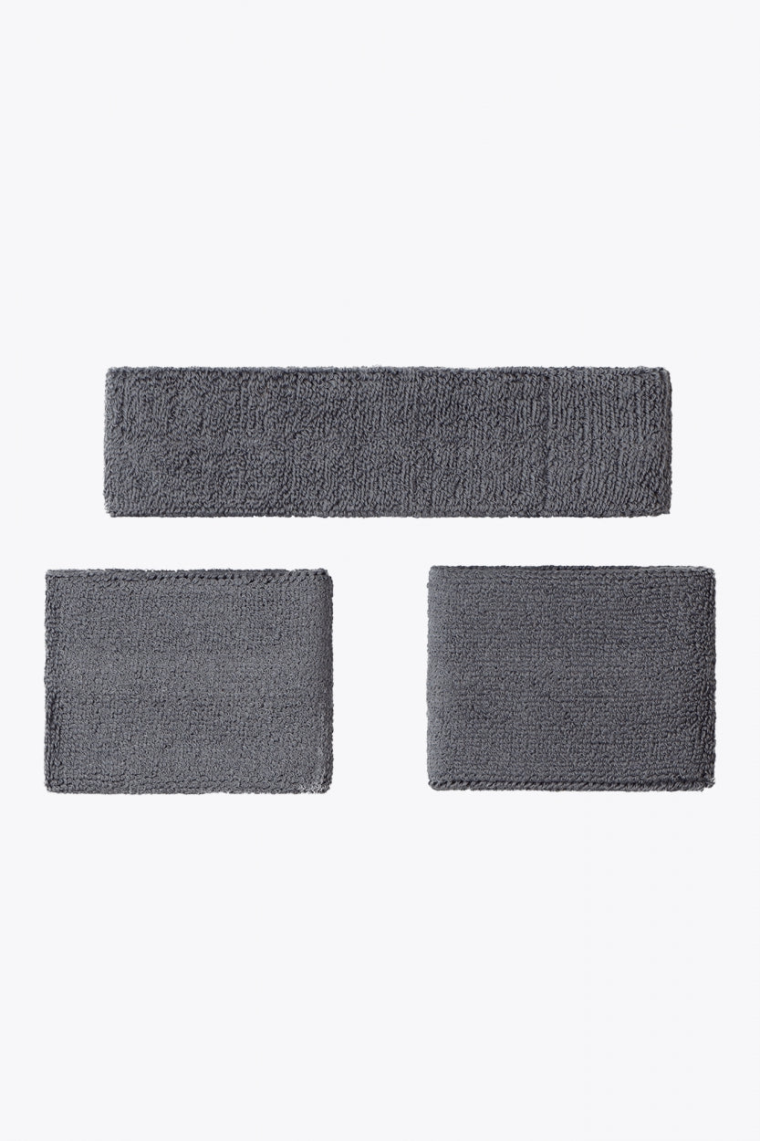 Osaka Sweatband Set | Grey-Lime