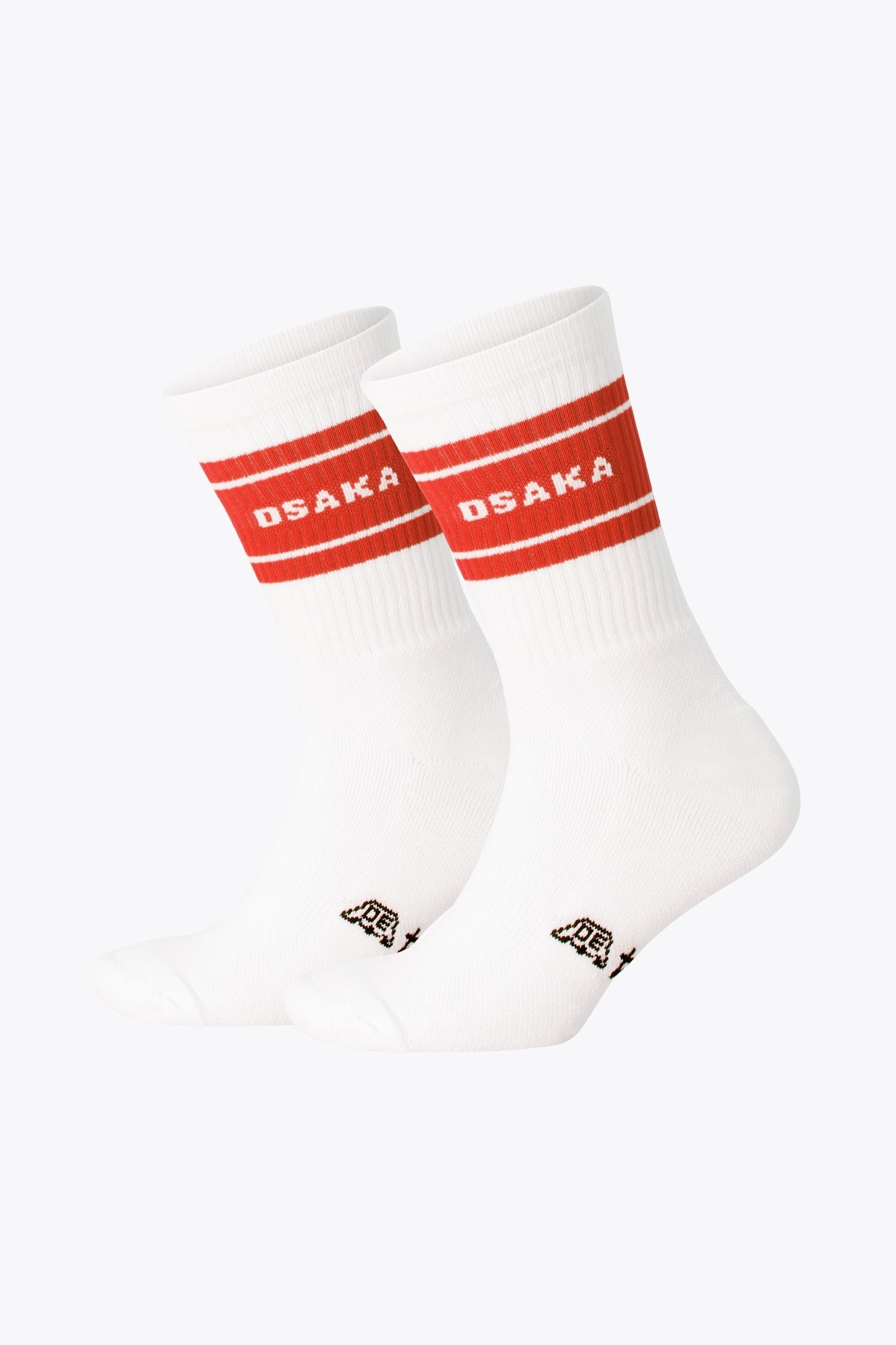 Osaka Colourway Socks Duo Pack in Orange. Side view