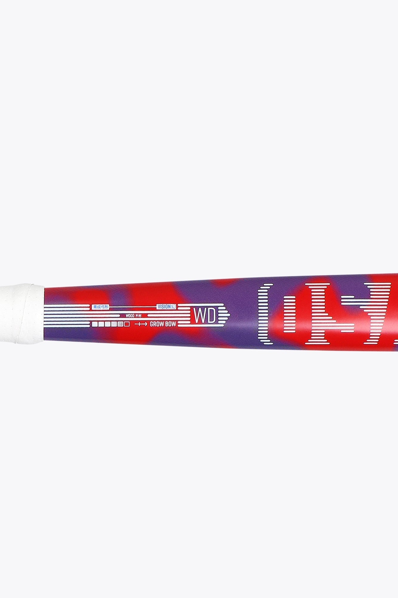 Osaka Field Hockey Stick Vision WD - Grow Bow | Princess Blue-Cayenne Red - Design