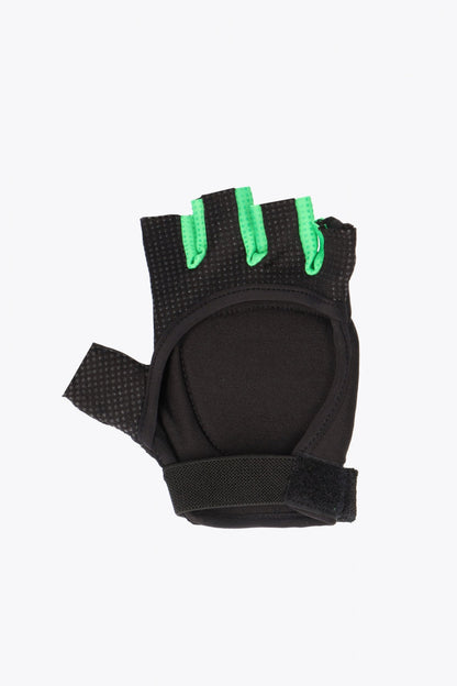 Osaka Tekko glove green and black with logo. bottom view