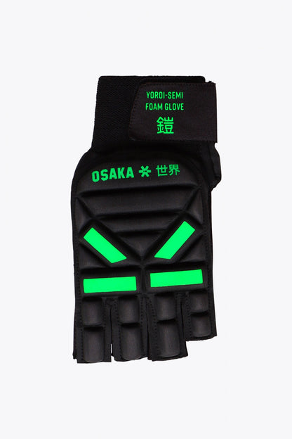 Osaka Hockey Glove Yoroi Semi Foam - Left Hand | Iconic Black