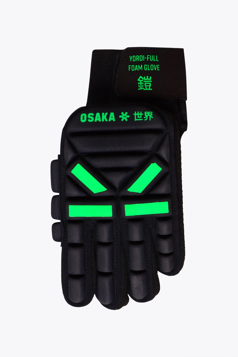 Osaka Hockey Glove Yoroi Full Foam - Right Hand | Iconic Black