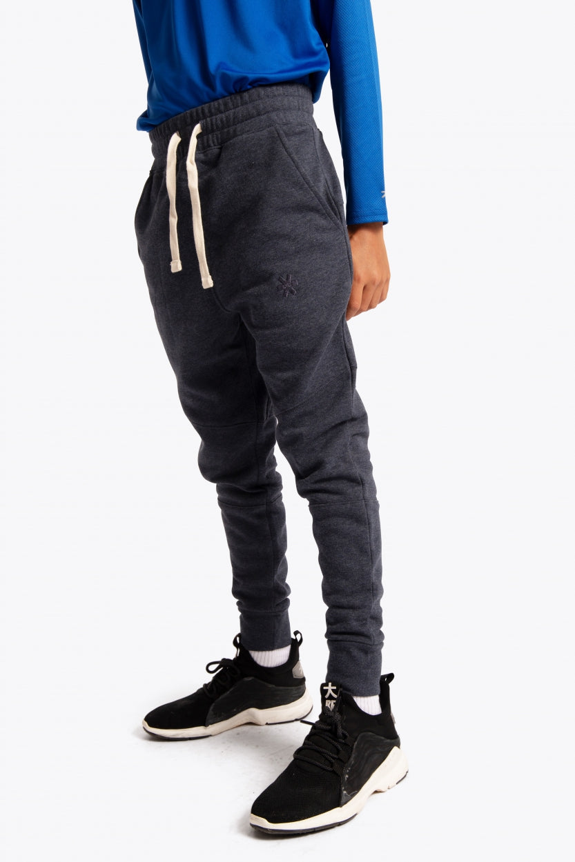 Osaka kids sweatpants grey. Side view