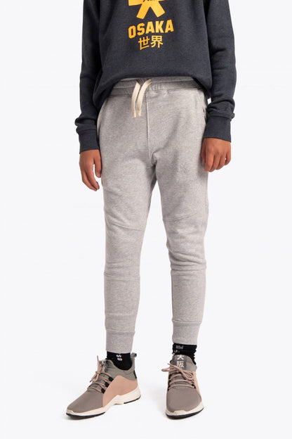Osaka kids sweatpants grey. Front view