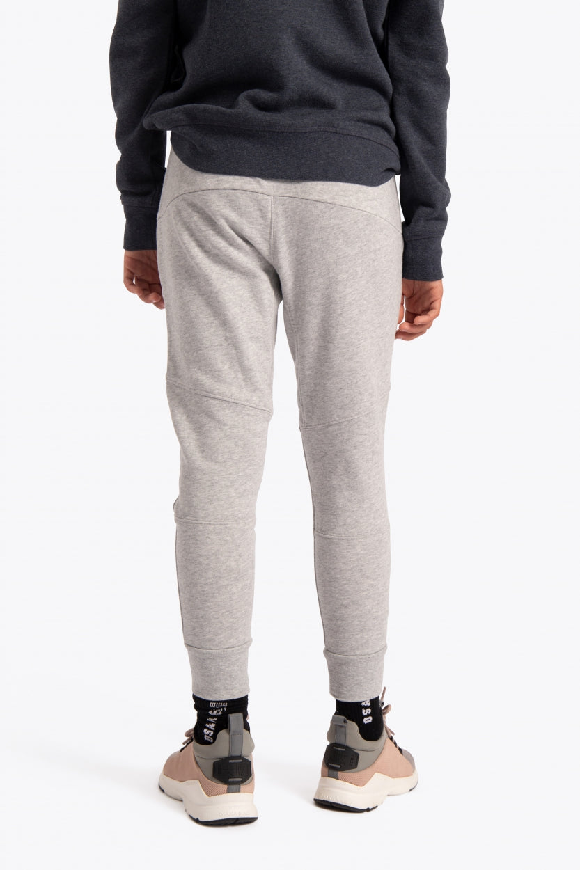 Osaka kids sweatpants grey. Back view