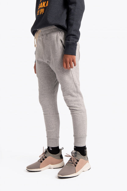 Osaka kids sweatpants grey. Side view