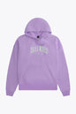 Osaka women hoodie in light purple with white logo. Front flatlay view
