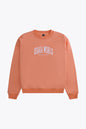 Osaka women sweater in peach with logo in white. Front flatlay view