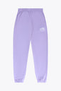 Osaka women sweatpants in light purple with logo in white. Front flatlay view