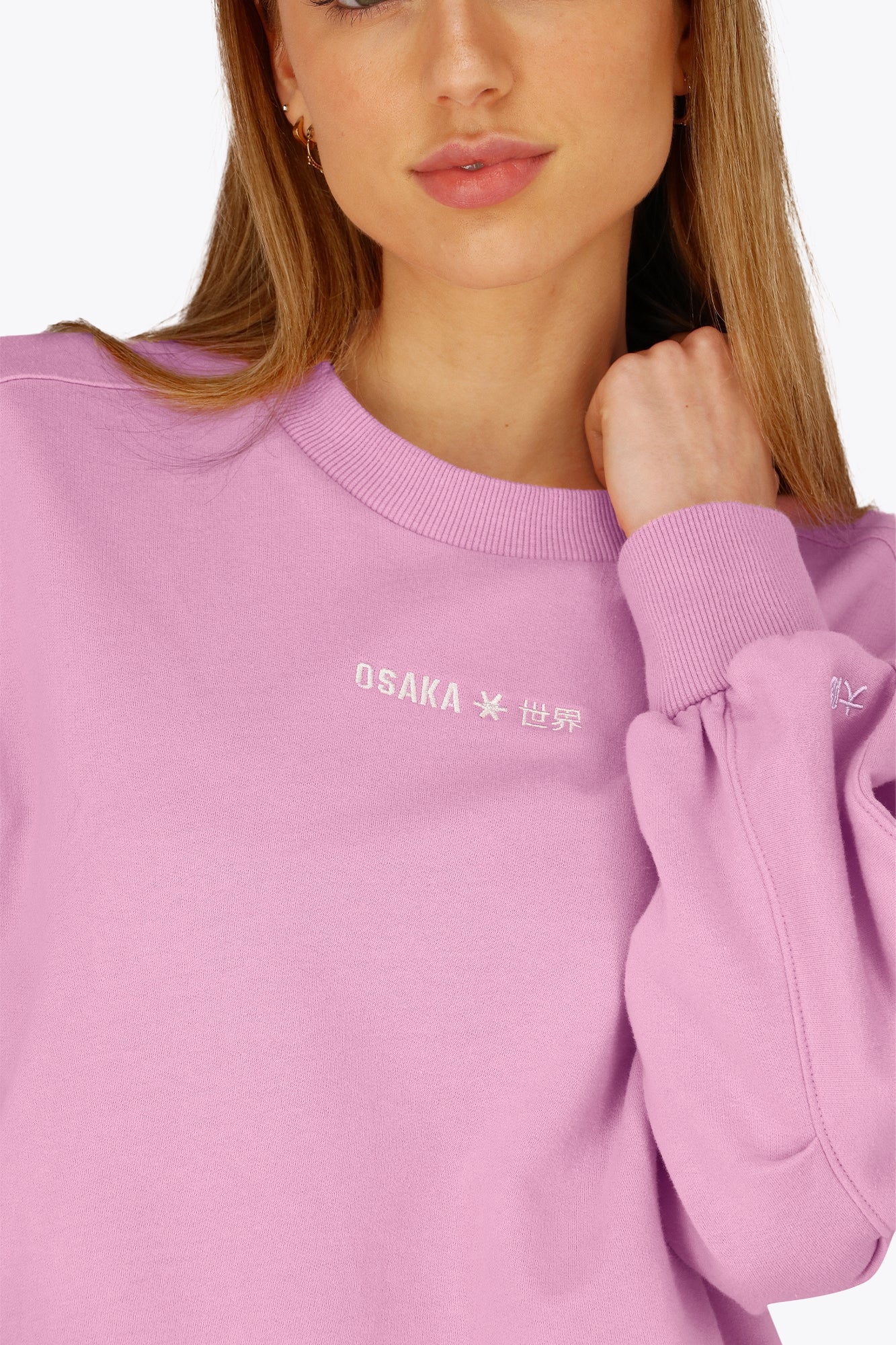 Osaka Women Cropped Sweater | Begonia Pink