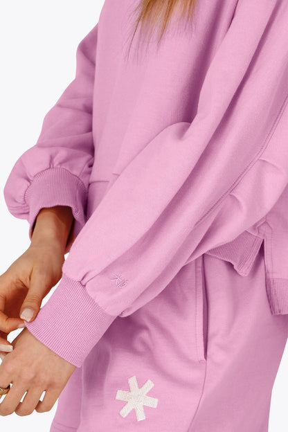 Osaka Women Cropped Sweater | Begonia Pink