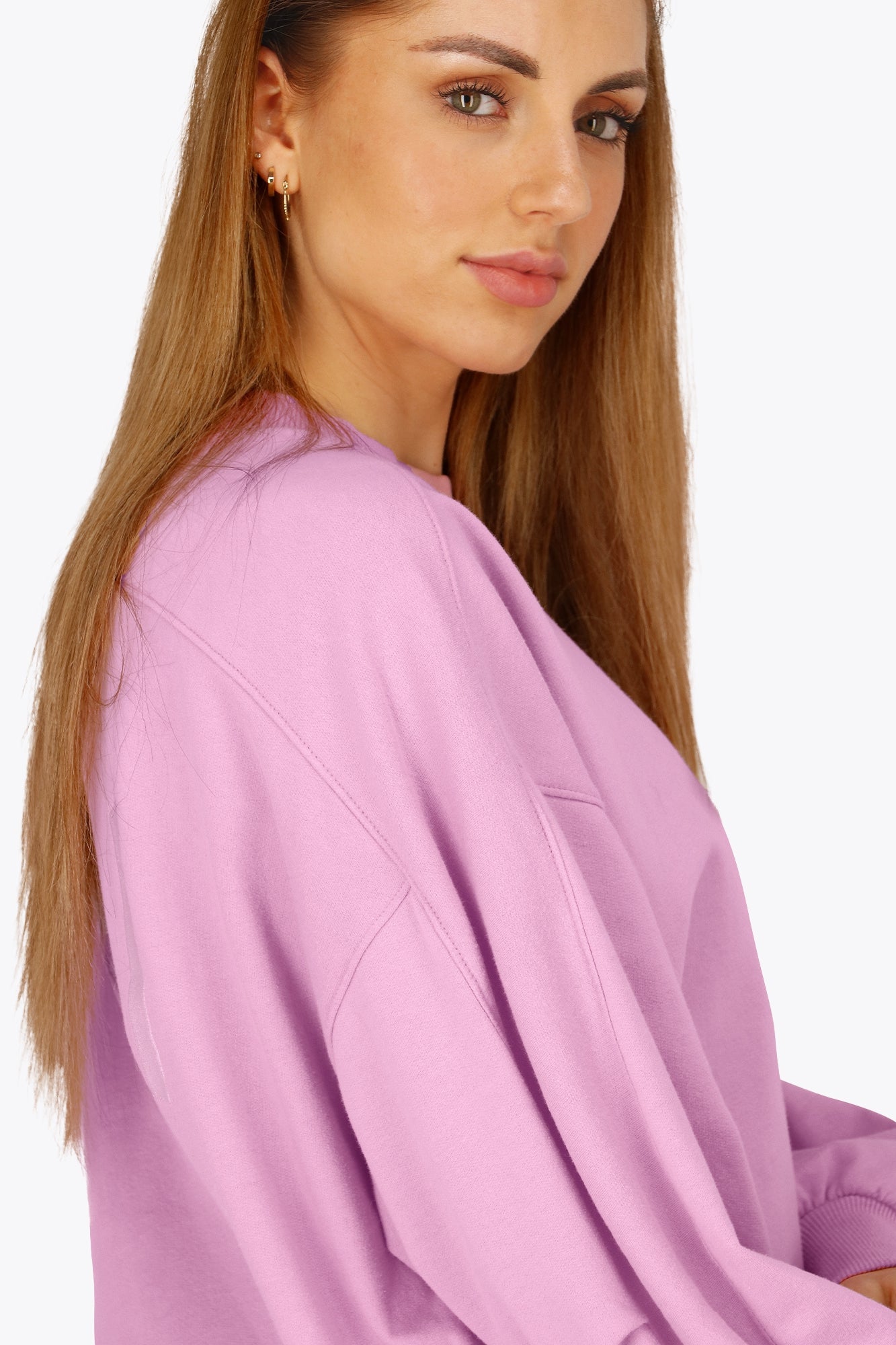 Osaka Women Cropped Sweater | Begonia Pink