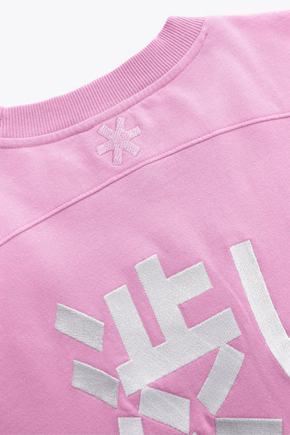 Osaka Women Cropped Sweater | Begonia Pink