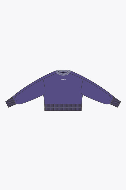 Osaka Women Cropped Sweater | Future Dusk