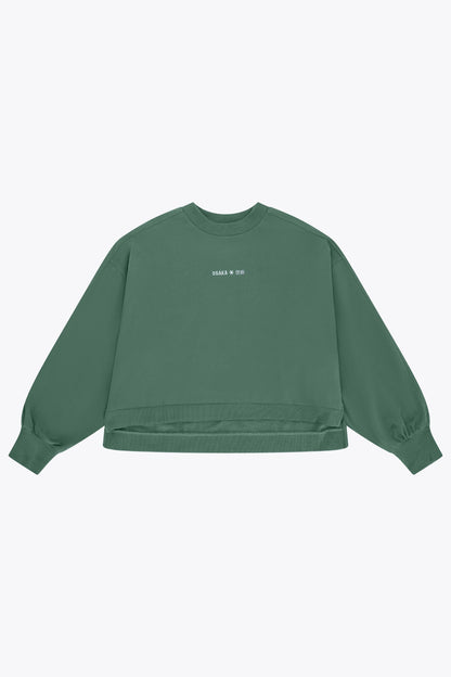 Osaka Women Cropped Sweater | Bayou Green