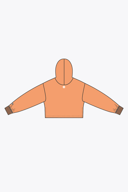 Osaka Women Cropped Hoodie - Logo | True Orange