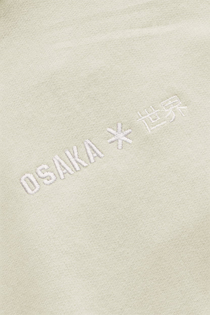 Osaka Women Cropped Hoodie - Logo | Warm Grey