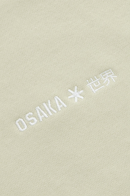 Osaka Women Cropped Half Zip Sweater | Warm Grey