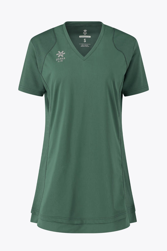 Osaka Women V-Neck Tech Dress | Bayou Green