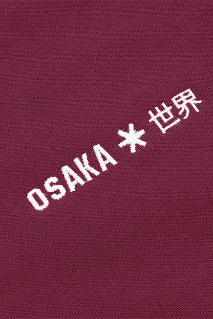 Osaka Women Cropped Half Zip Sweater | Cherry Lacquer