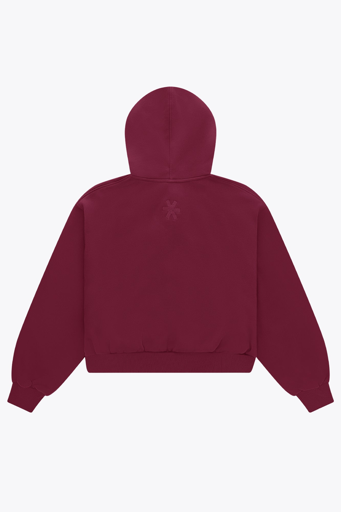 Osaka Women Cropped Full Zip Hoodie | Cherry Lacquer