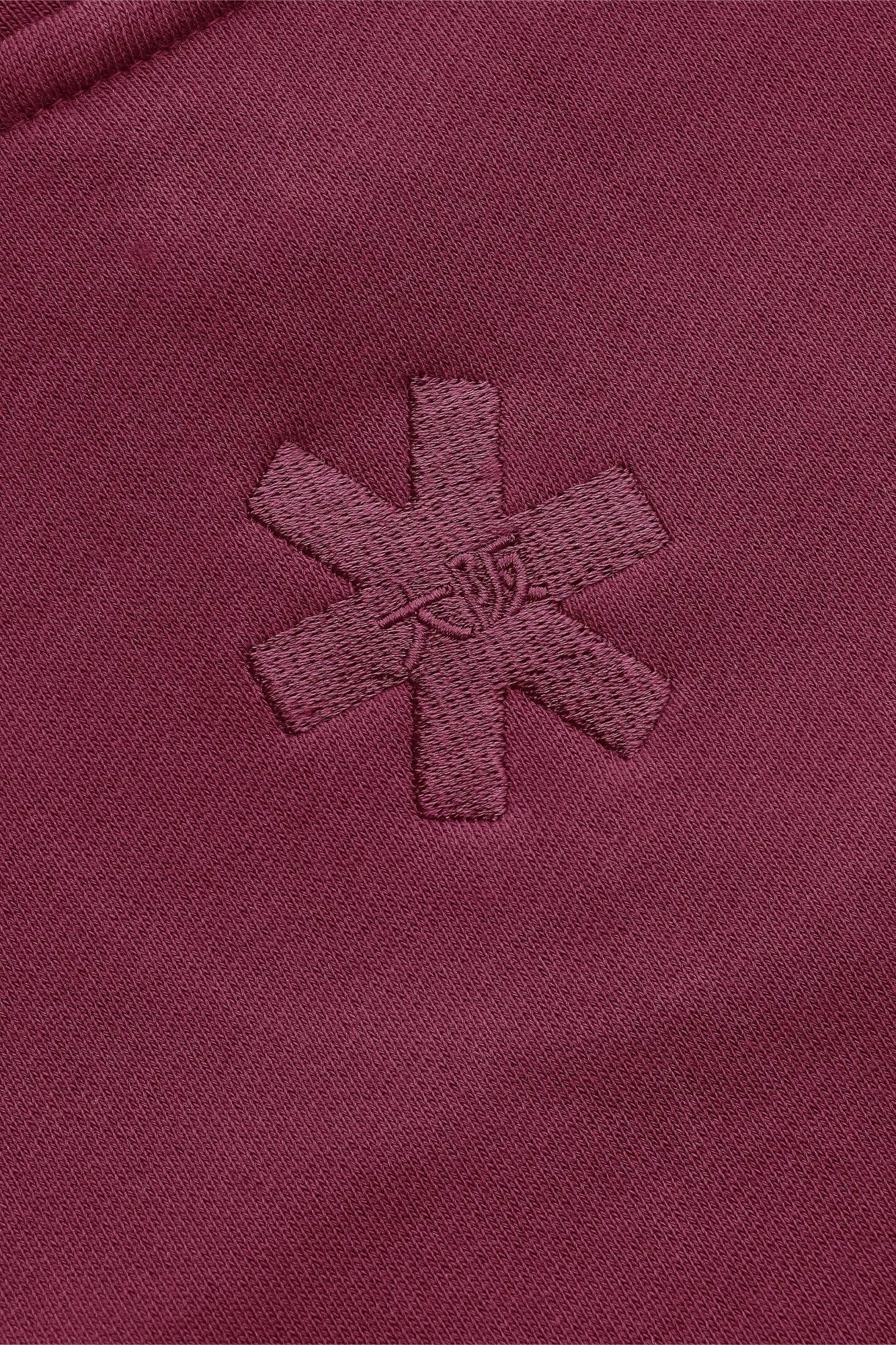 Osaka Women Cropped Full Zip Hoodie | Cherry Lacquer