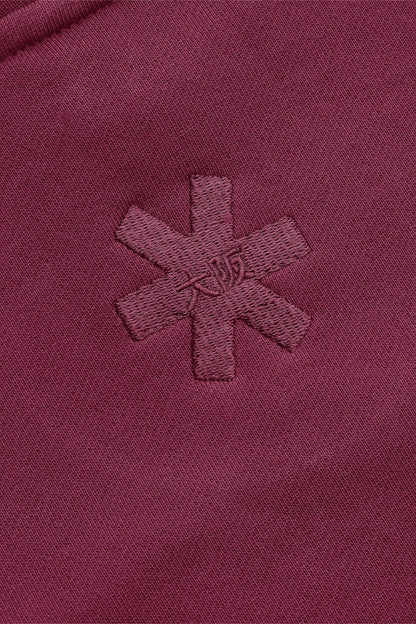 Osaka Women Cropped Full Zip Hoodie | Cherry Lacquer