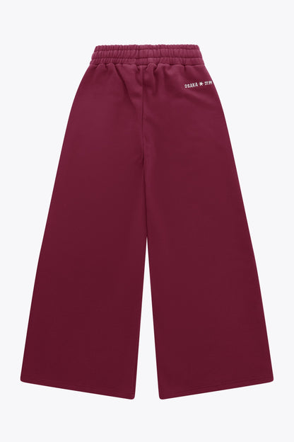 Osaka Women Sweatpants Wide Leg | Cherry Lacquer