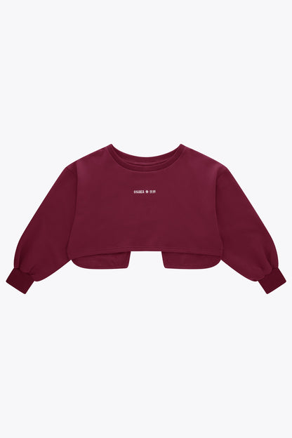 Osaka Women Crossed Back Sweater | Cherry Lacquer