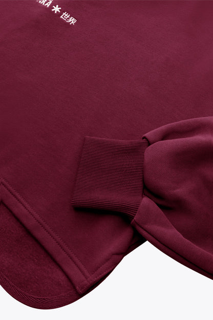 Osaka Women Crossed Back Sweater | Cherry Lacquer