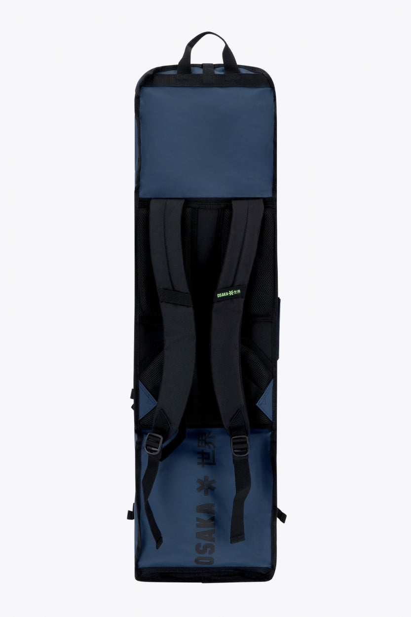 Osaka Hockey Stickbag Pro Tour large in Navy with logo in black. Back view