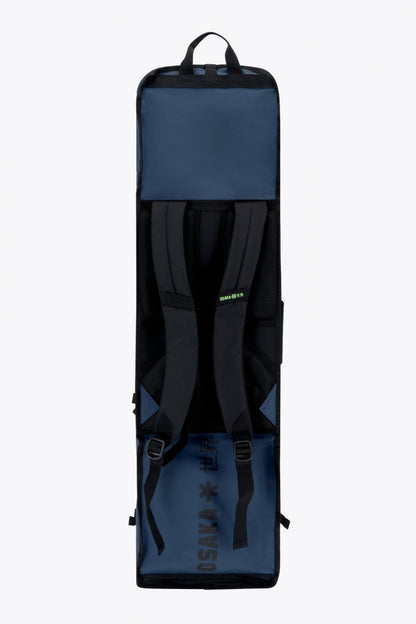 Osaka Hockey Stickbag Pro Tour large in Navy with logo in black. Back view