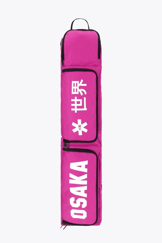 Osaka sports stickbag medium in pink with logo in white. Front view