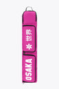 Osaka sports stickbag medium in pink with logo in white. Front view