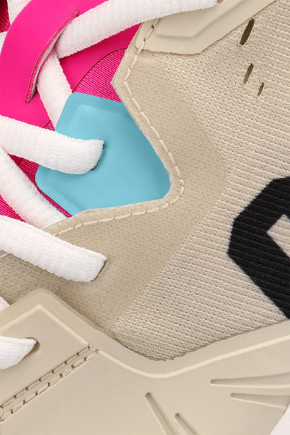 Osaka footwear Ido Mk1 in off white multicolor with logo in black. Detail view