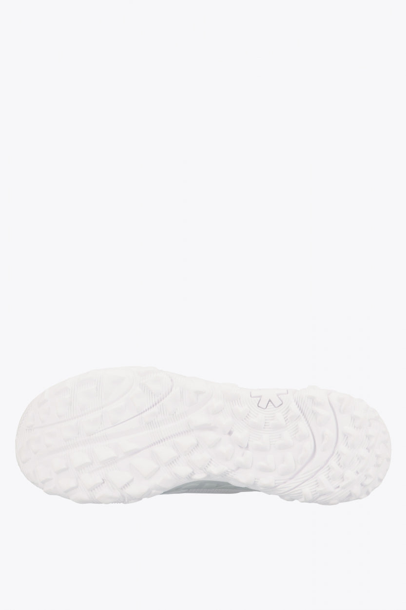 Osaka footwear Kai Mk1 in white with logo in black. Sole view