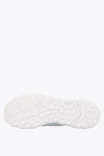 Osaka footwear Kai Mk1 in white with logo in black. Sole view