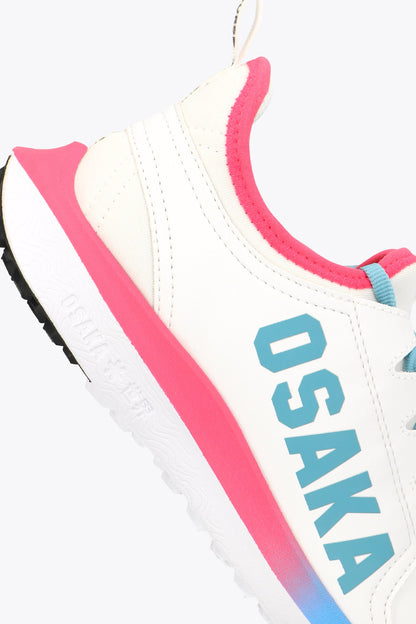 Osaka Kids Footwear Furo Play | White-Retro Blue-Raspberry