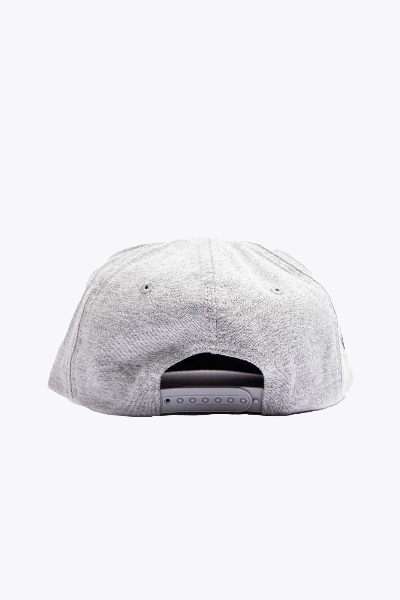 Osaka x Nexus cap in grey with Nexus logo in navy. Back view