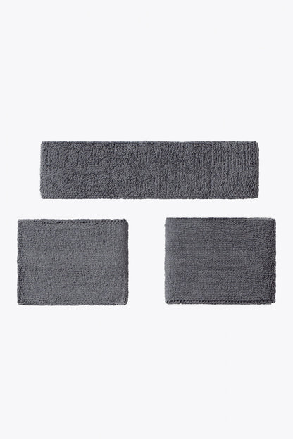 Osaka Sweatband Set | Grey-Lime