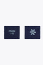 Osaka Sweatband Wrist | Navy Peony