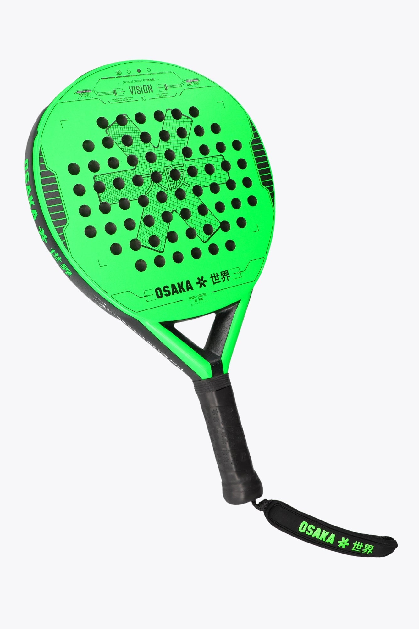 Osaka Padel Racket - Vision - Control | Iconic Black