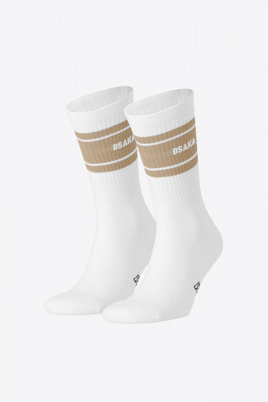 Osaka Colourway Socks Duo Pack in Olive. Front view