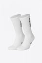 Osaka Sports Socks Duo Pack in White. Front view