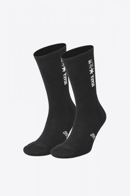 Osaka Sports Socks Duo Pack in Black. Front view