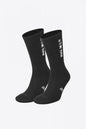 Osaka Sports Socks Duo Pack in Black. Front view