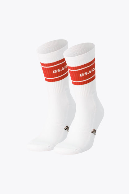 Osaka Colourway Socks Duo Pack in Orange. Front view
