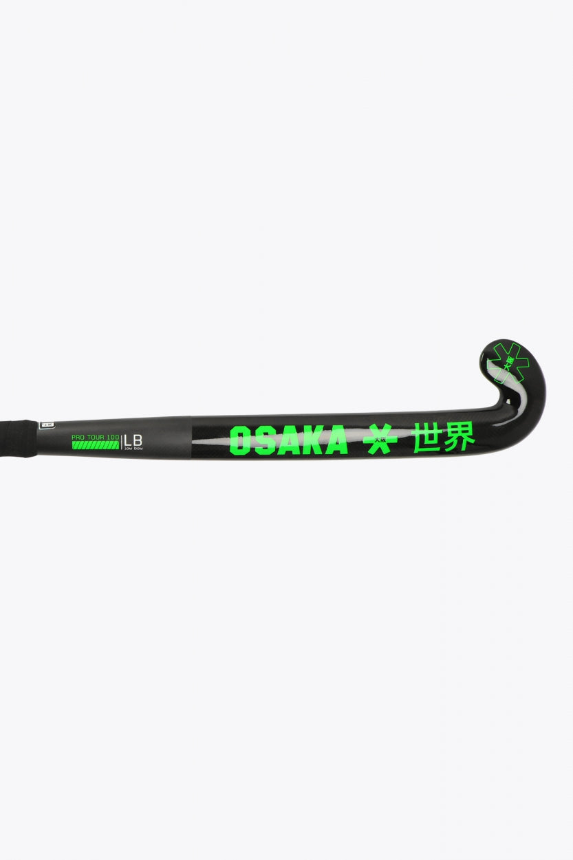 Osaka Field Hockey Stick Pro Tour 100 2.0 - Low Bow | Iconic Black