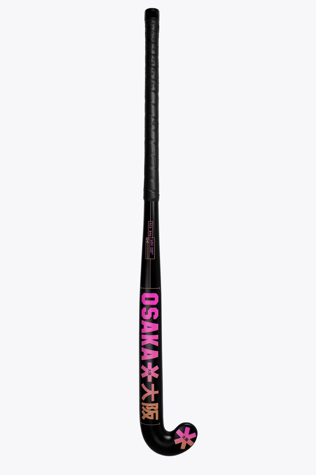 Osaka Field Hockey Stick Mid Bow 10 | Fantastic Pink-True Orange